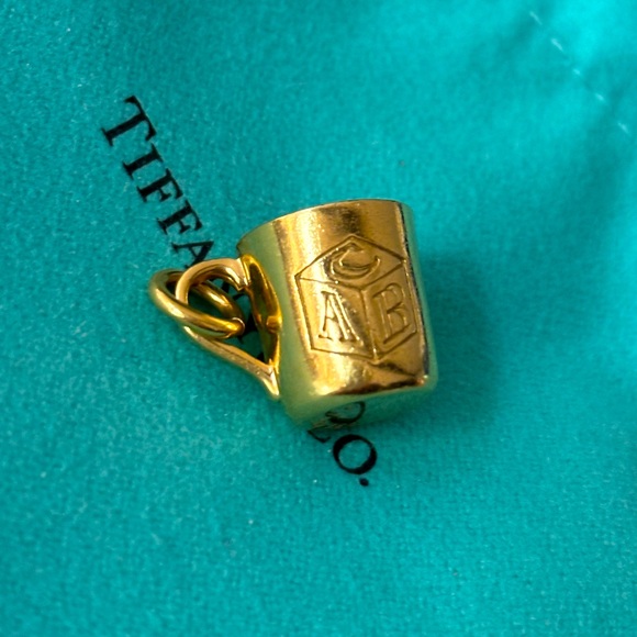 Tiffany & Co 18K Gold ABC Baby Cup Charm/Pendant RARE! - Picture 2 of 5